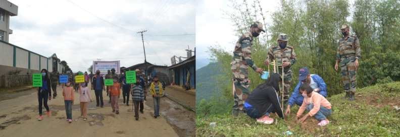 World Environment Day 2020 was observed at Noklak town under the theme ‘Conserve Biodiversity’ organized by the 45 Assam Rifles, Noklak A Coy on June 5. (DIPR Photo) 